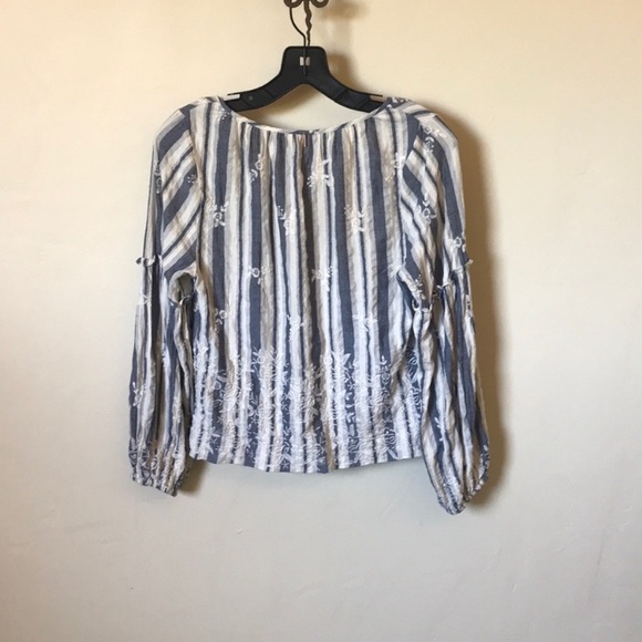 MISA Los Angeles • Embroidered Peasant Cotton Top - Picture 11 of 11